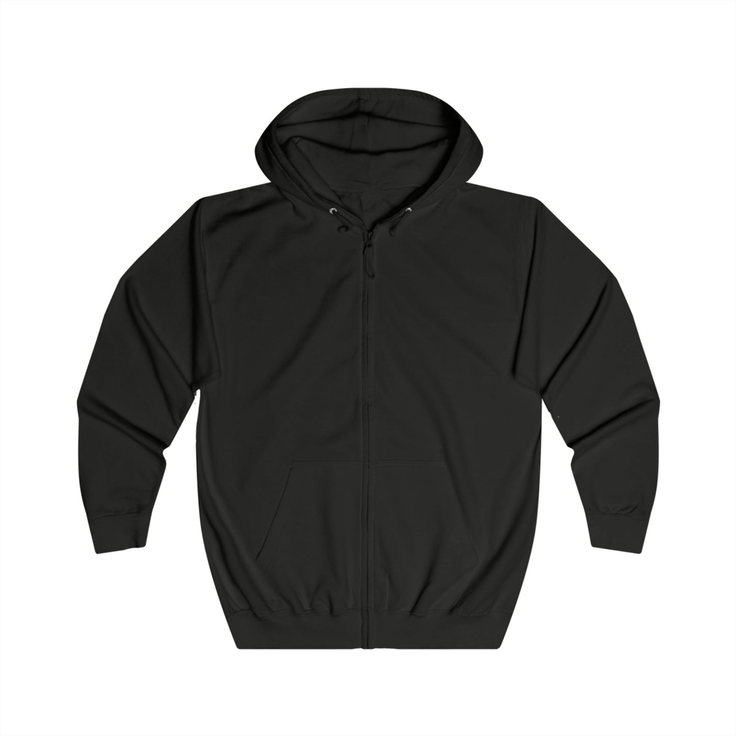 Zip Hoodie — "Mentally Dating a Fictional Character" Graphic Back Zip-Up